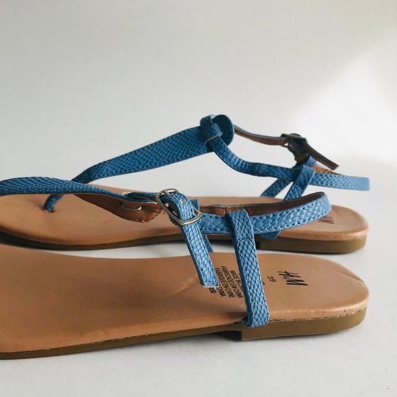H&M Light Cobalt Blue Sandals - Picture 4 of 6
